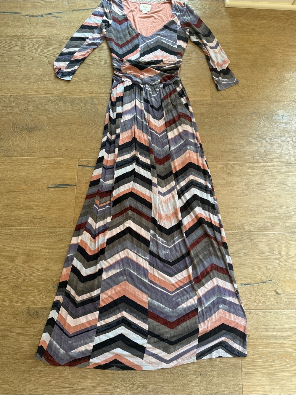 Maeve Novella Chevron Maxi Dress from Anthropologie